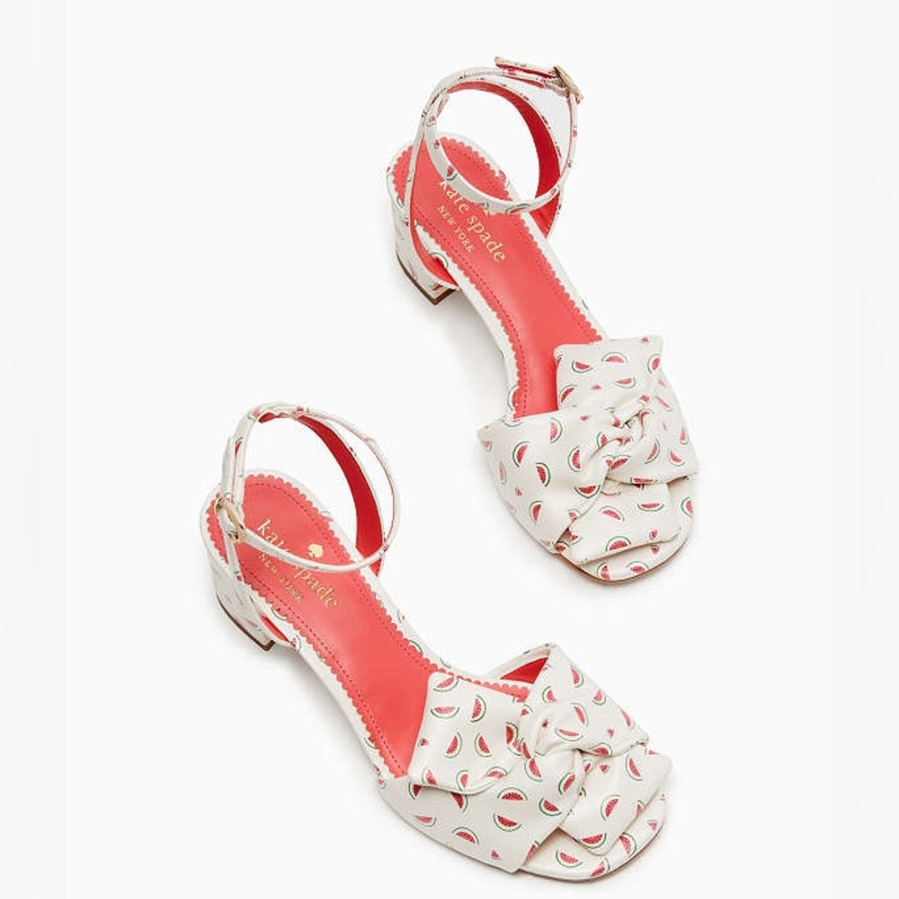 Kate Spade Camille Watermelon Party Sandals  NEW!! Super Rare Fun Shoes Size 8